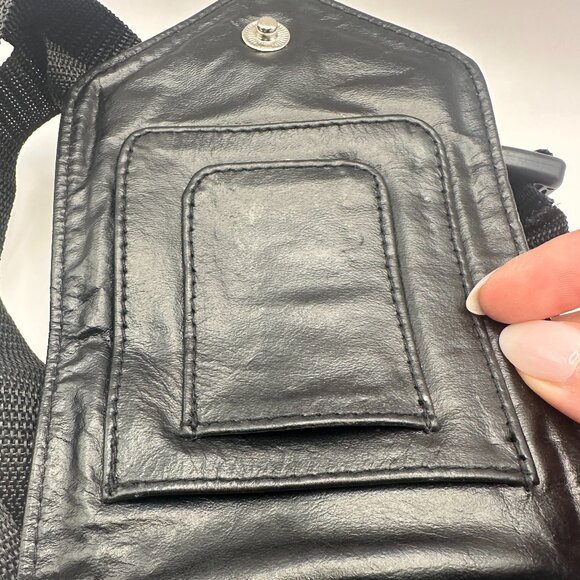 Tara Professional Hair Salon Shear Pouch Shoulder Cross Bag Black Leather/Strap - Picture 4 of 10